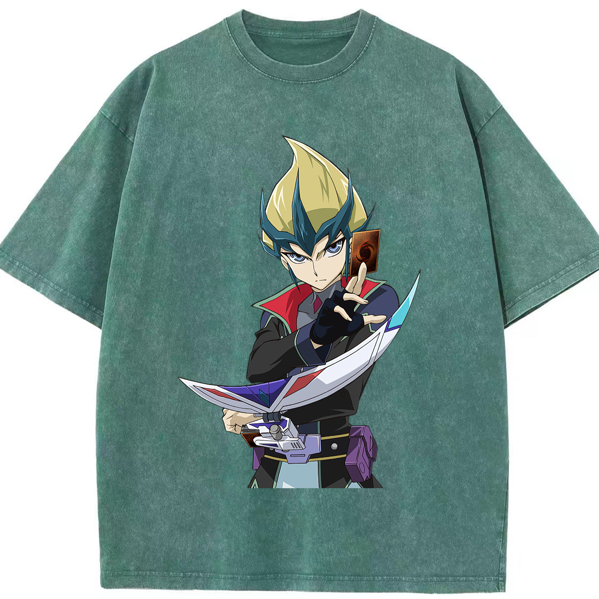 （画像用） 遊☆戯☆王 Yu-Gi-Oh! 綿100% ヴィンテージ風 半袖Tシャツ（フロントプリント）